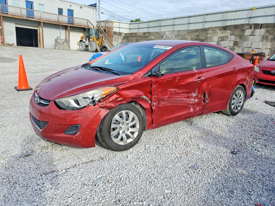 2012 Hyundai Elantra VIN KMHDH4AE6CU404912 COPART salvage auction — SIDE, Oh - Cert Of Title-Salvage, sold $300 on 2026-07-24 (photo 1)