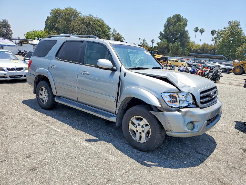 2002 Toyota Sequoia VIN 5TDZT38A72S079227 COPART salvage auction — FRONT END, CA - SALVAGE CERTIFICATE, sold $900 on 2026-07-31 (photo 4)