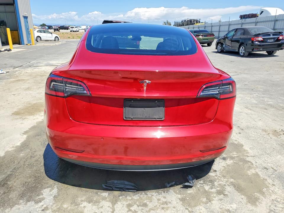 2022 Tesla Model 3 VIN 5YJ3E1EA4NF303829 COPART salvage auction — MECHANICAL, CA - CERTIFICATE OF TITLE, sold $7,500 on 2026-07-08 (photo 6)