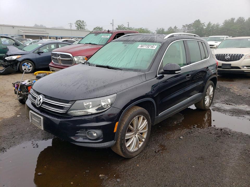 2012 Volkswagen Tiguan VIN WVGBV7AX0CW572052 COPART salvage auction — MECHANICAL, Ct - Certificate Of Title, sold $825 on 2026-07-24 (photo 1)