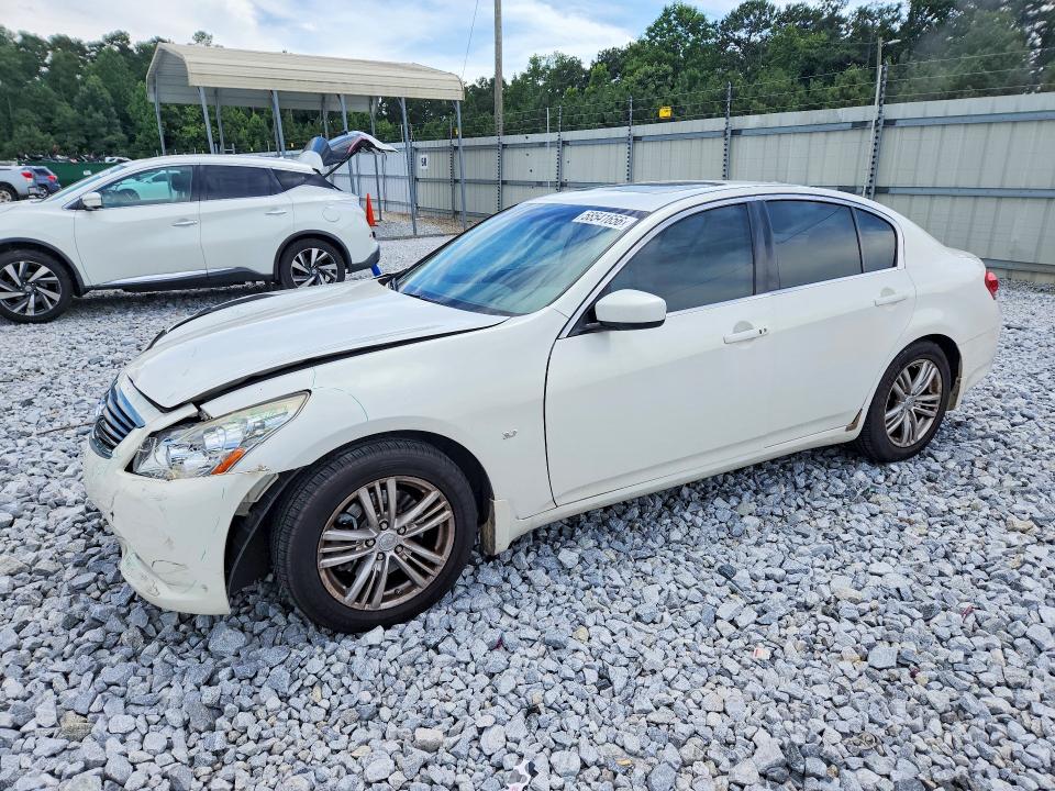 2015 Infiniti Q40 VIN JN1CV6AP4FM501829 COPART salvage auction — FRONT END, Ga - Cert Of Title-Salvage, sold $800 on 2026-07-30 (photo 1)