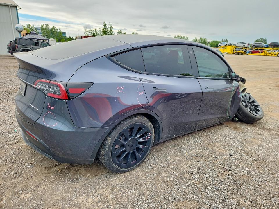 2022 Tesla VIN 7SAYGDEE7NF574102 COPART salvage auction — FRONT END, On - Permit Salvage, sold $11,100 on 2026-07-07 (photo 3)