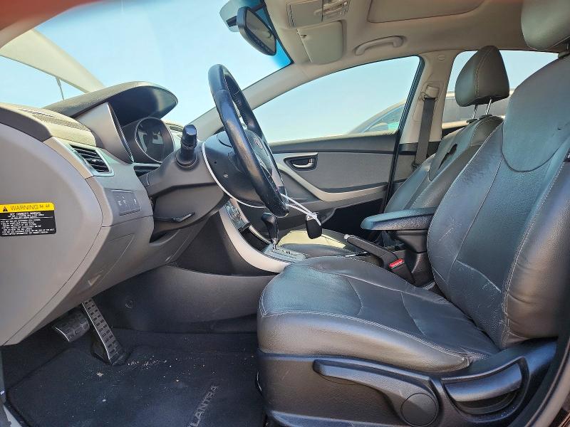 2012 Hyundai Elantra VIN KMHDH4AE6CU208100 COPART salvage auction — FRONT END, Ca - Salvage Certificate, sold $1,300 on 2026-07-07 (photo 7)