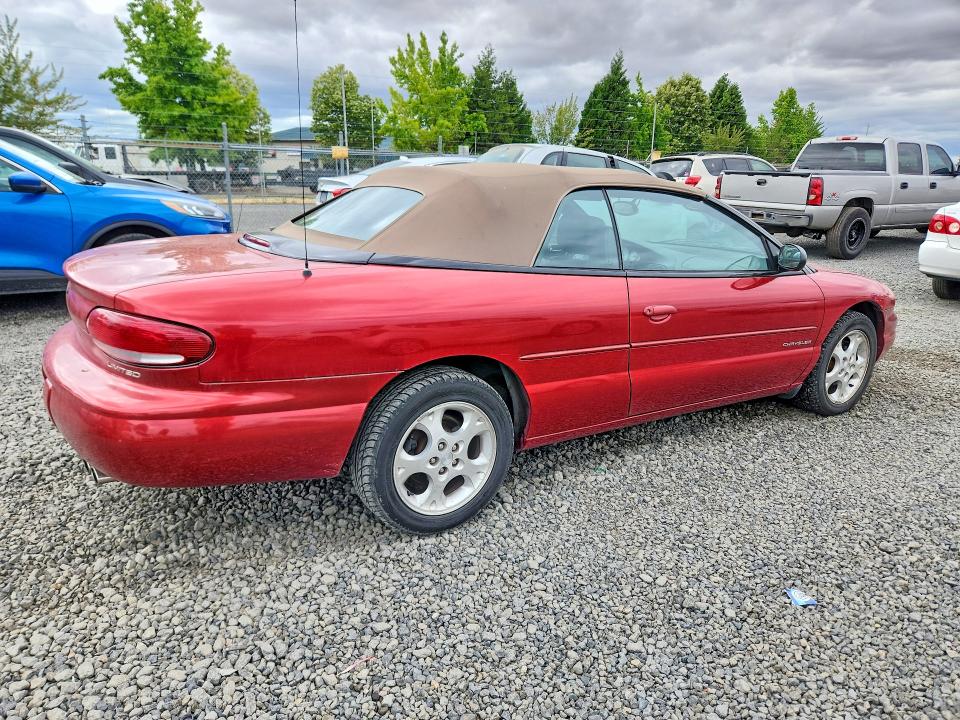 1999 Chrysler Sebring VIN 3C3EL55H8XT505410 COPART salvage auction — NORMAL WEAR, Or - Certificate Of Title, sold $1,400 on 2026-07-07 (photo 3)