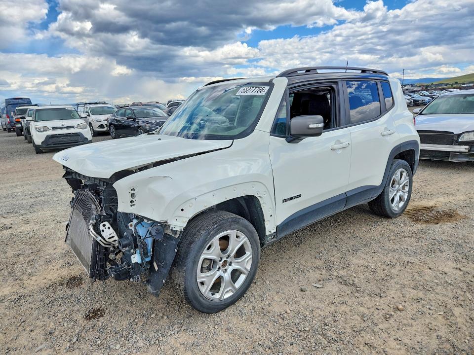 2020 Jeep Renegade VIN ZACNJBD12LPL73845 COPART salvage auction — FRONT END, MT - SALVAGE CERTIFICATE OF A VEHIC, sold $400 on 2026-08-04 (photo 1)