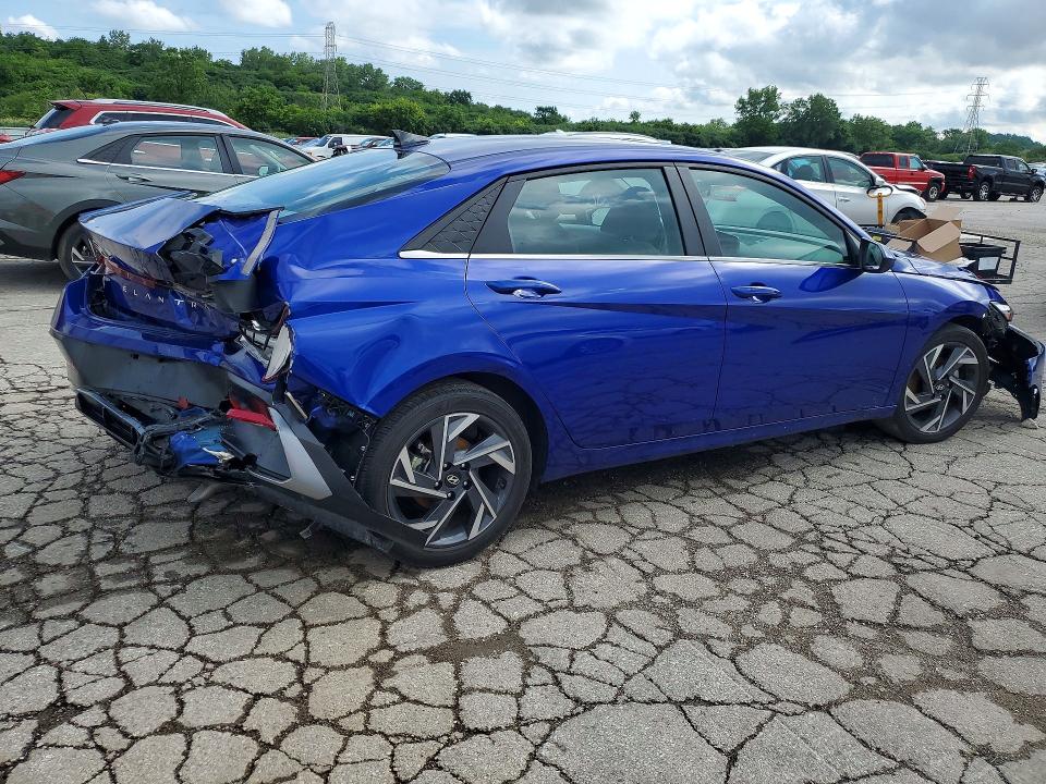 2025 Hyundai Elantra VIN KMHLS4DG7SU857381 COPART salvage auction — REAR END, Tn - Non-Repairable Certificate, sold $5,500 on 2026-07-08 (photo 3)