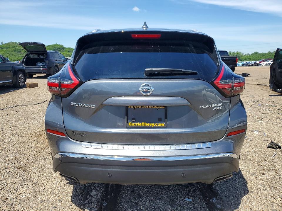 2020 Nissan Murano VIN 5N1AZ2DS2LN132570 COPART salvage auction — VANDALISM, IL - SALVAGE CERTIFICATE, sold $7,800 on 2026-07-15 (photo 6)