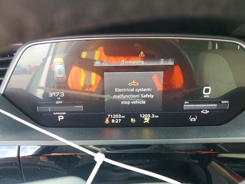2021 Audi E-tron VIN WA1VAAGE9MB014672 COPART salvage auction — FRONT END, Fl - Certificate Of Destruction, sold $6,300 on 2026-07-10 (photo 9)