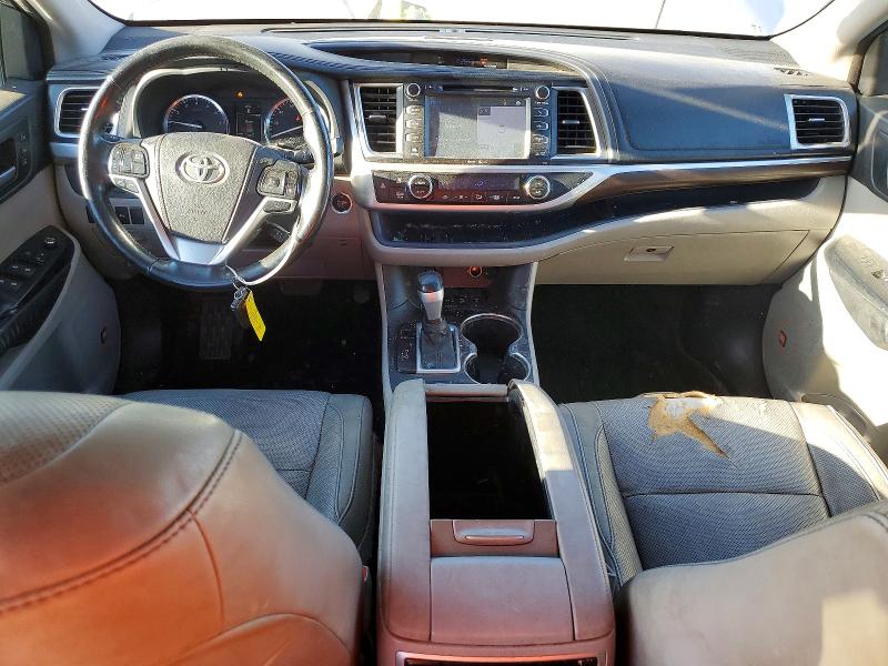 2015 Toyota Highlander VIN 5TDDKRFH0FS124675 COPART salvage auction — REAR END, Ca - Salvage Certificate, sold $6,900 on 2026-07-09 (photo 8)