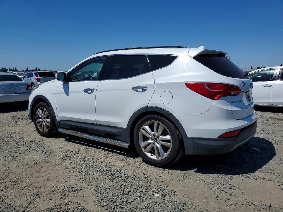2014 Hyundai Santa fe VIN 5XYZU3LA0EG161113 COPART salvage auction — FRONT END, Ca - Salvage Certificate, sold $1,450 on 2026-07-07 (photo 2)
