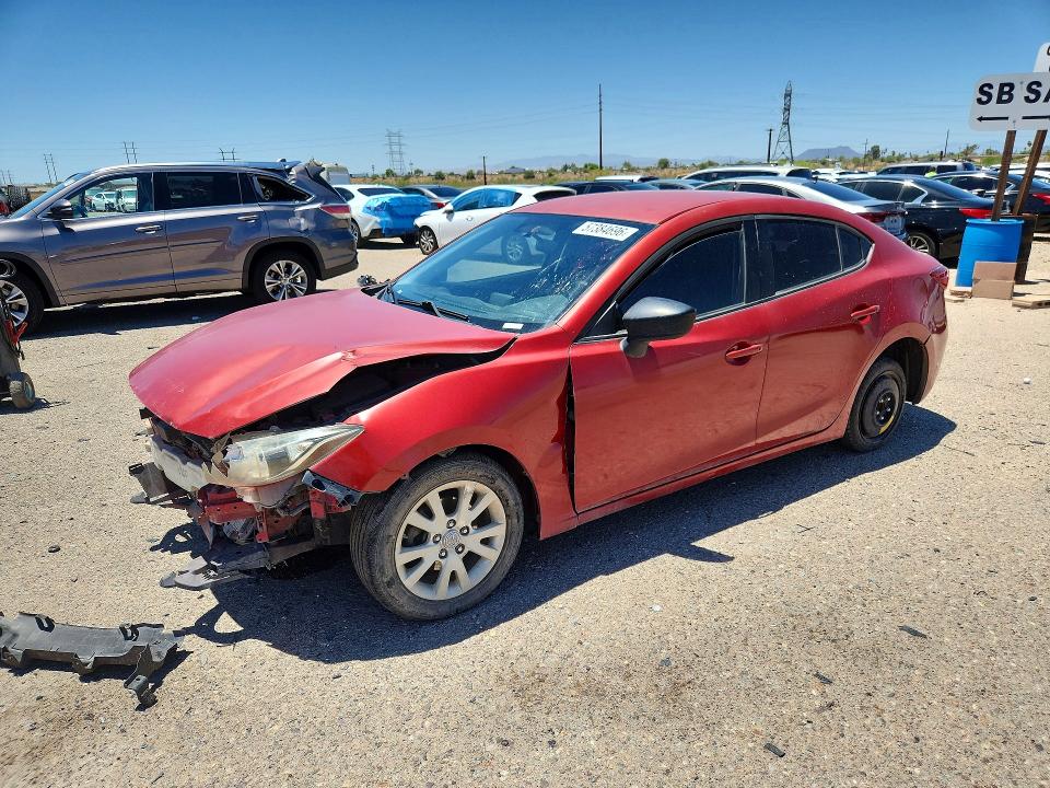 2015 Mazda VIN JM1BM1T73F1260097 COPART salvage auction — FRONT END, Az - Cert Of Title - Salvage, sold $525 on 2026-07-06 (photo 1)