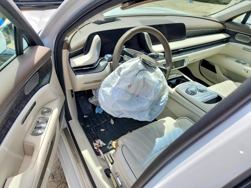 2025 Genesis G90 VIN KMTFC4SD7SU053543 COPART salvage auction — FRONT END, MD - CERT OF SALVAGE < 75% DAMAGE, sold $19,000 on 2026-07-21 (photo 8)