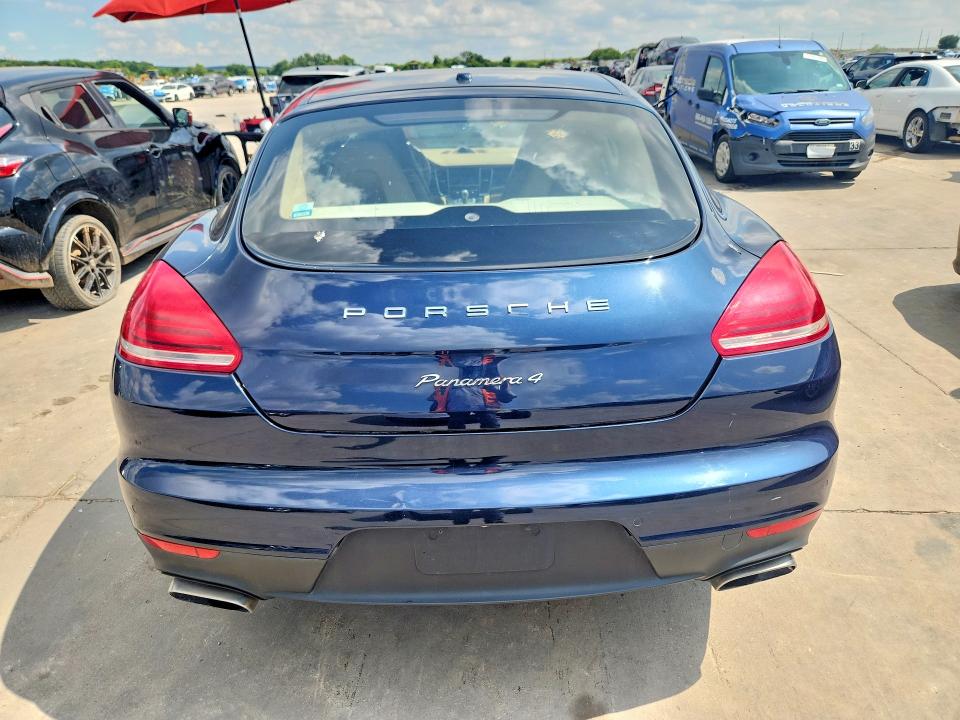 2014 Porsche Panamera VIN WP0AA2A70EL005200 COPART salvage auction — FRONT END, Tx - Cert Of Title-Rebuilt Salvage, sold $3,600 on 2026-07-27 (photo 6)