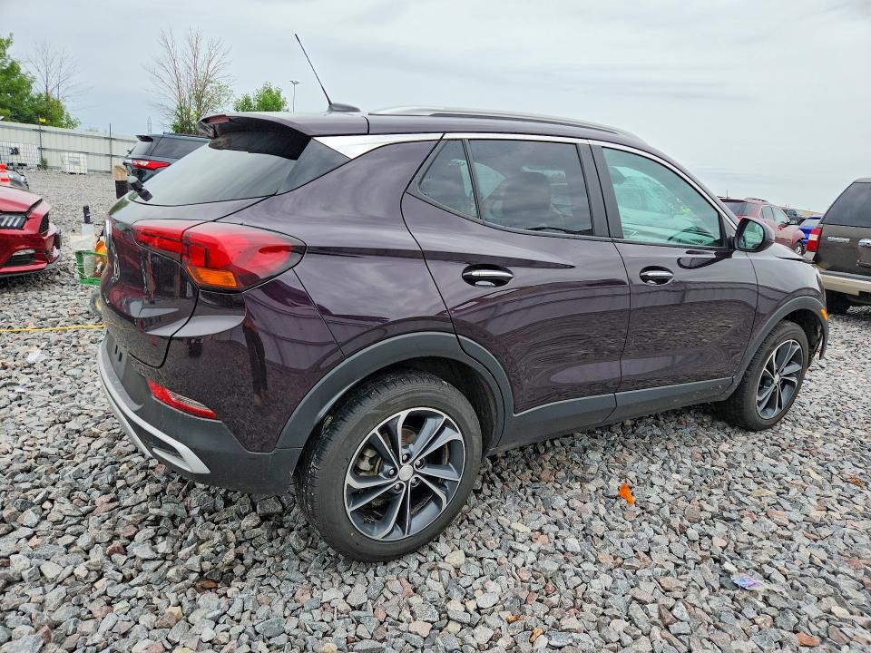 2021 Buick Encore VIN KL4MMESL3MB149534 COPART salvage auction — FRONT END, Wi - Junked Vehicle Bill Of Sale, sold $2,600 on 2026-07-27 (photo 3)