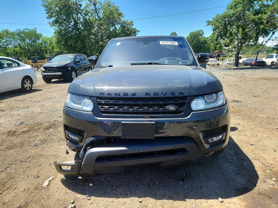 2016 Land rover RANGE ROVER VIN SALWR2EF9GA587580 COPART salvage auction — FRONT END, Wv - Certificate Of Title, sold $6,700 on 2026-07-27 (photo 5)