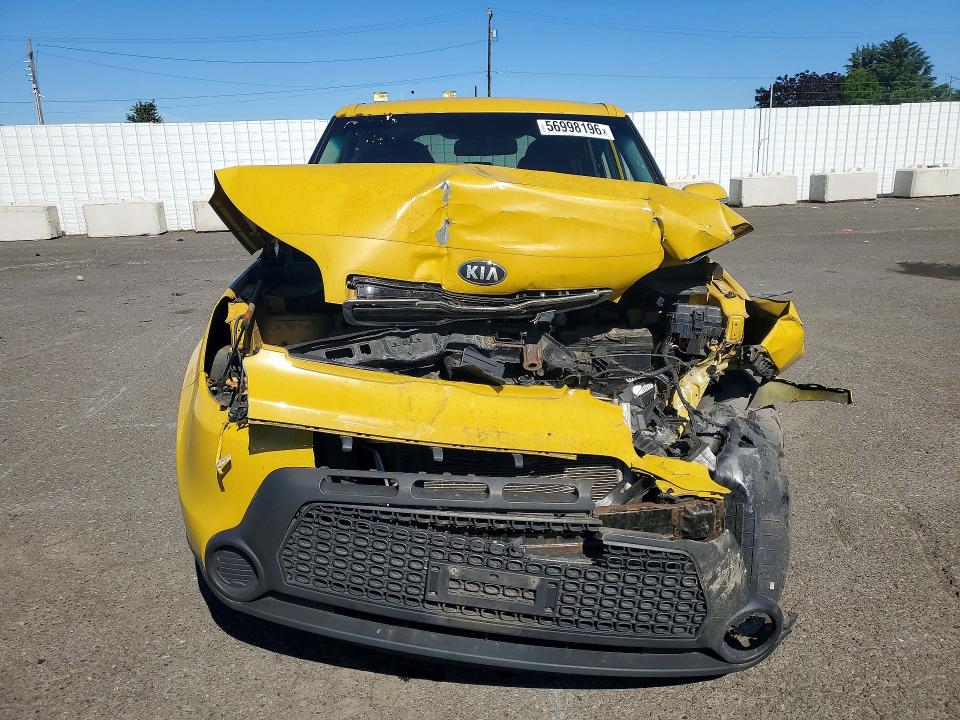 2014 Kia Soul VIN KNDJP3A56E7096856 COPART salvage auction — FRONT END, Or - Salvage Title Certificate, sold $850 on 2026-07-27 (photo 5)