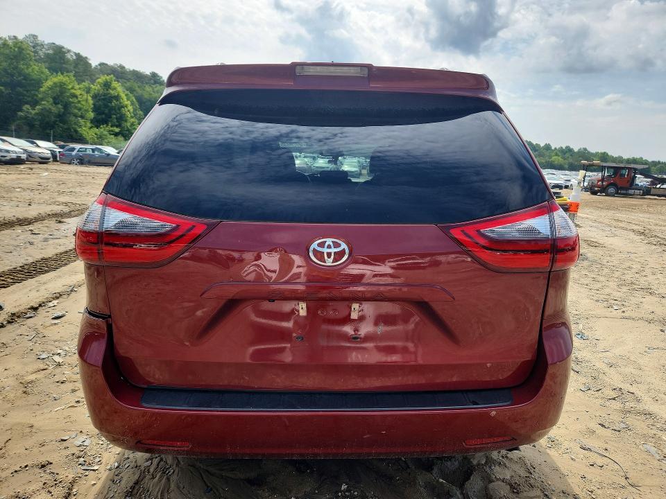 2020 Toyota Sienna VIN 5TDYZ3DC3LS076750 COPART salvage auction — REAR END, Md - Cert Of Salvage > 75% Damage, sold $8,700 on 2026-07-28 (photo 6)