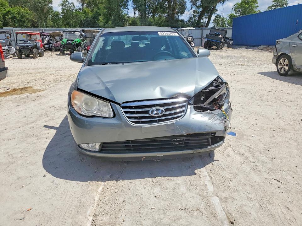 2010 Hyundai Elantra VIN KMHDU4AD4AU939611 COPART salvage auction — FRONT END, Fl - Certificate Of Destruction, sold $875 on 2026-07-07 (photo 5)