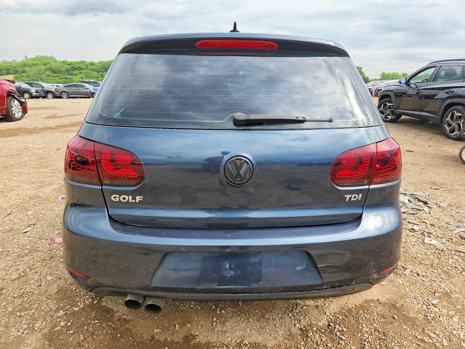 2012 Volkswagen Golf VIN WVWNM7AJXCW213307 COPART salvage auction — FRONT END, Il - Salvage Certificate, sold $225 on 2026-07-10 (photo 6)