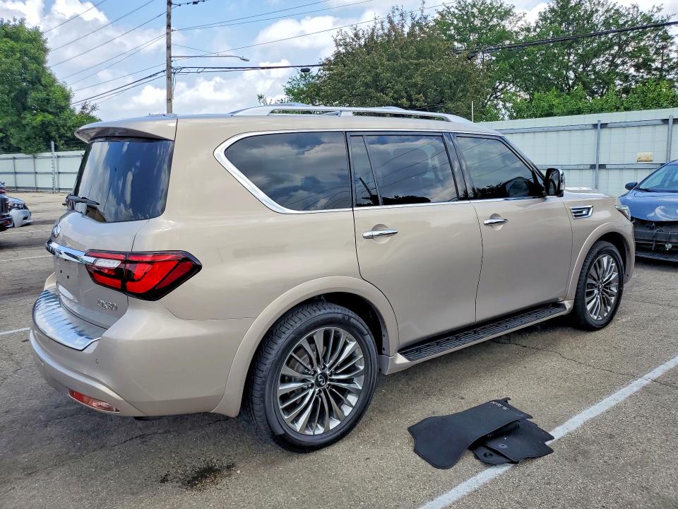 2021 Infiniti Qx80 VIN JN8AZ2BE9M9272115 COPART salvage auction — BURN, OH - CERT OF TITLE-SALVAGE, sold $24,600 on 2026-07-22 (photo 3)