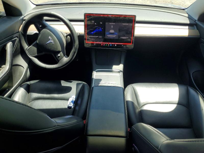 2021 Tesla Model 3 VIN 5YJ3E1EB1MF938269 COPART salvage auction — FRONT END, Ca - Salvage Certificate, sold $500 on 2026-07-28 (photo 8)