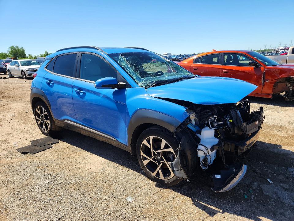 2022 Hyundai VIN KM8K5CA36NU790811 COPART salvage auction — FRONT END, Il - Salvage Certificate, sold $2,650 on 2026-07-28 (photo 4)