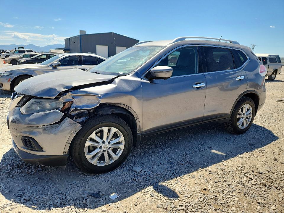 2016 Nissan Rogue VIN KNMAT2MVXGP608686 COPART salvage auction — FRONT END, Ut - Salvage Certificate, sold $1,250 on 2026-07-31 (photo 1)