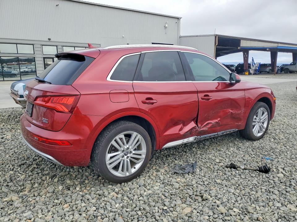 2018 Audi Q5 VIN WA1BNAFY6J2079574 COPART salvage auction — SIDE, Ca - Salvage Certificate, sold $7,400 on 2026-07-09 (photo 3)