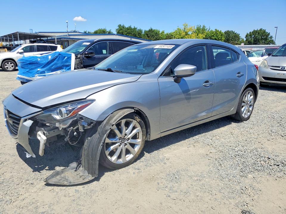 2014 Mazda 3 VIN JM1BM1L35E1142077 COPART salvage auction — FRONT END, Ca - Salvage Certificate, sold $1,200 on 2026-07-07 (photo 1)