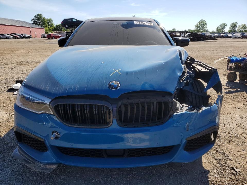 2018 BMW M550i xdrive VIN WBAJB9C5XJB049719 COPART salvage auction — FRONT END, ON - PERMIT NO BRAND - UNFIT, sold $2,750 on 2026-07-21 (photo 5)