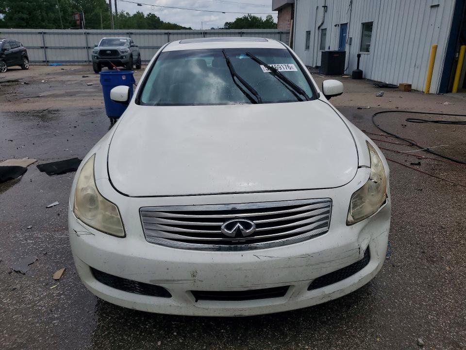 2007 Infiniti G VIN JNKBV61E37M725908 COPART salvage auction — SIDE, AL - CERT OF TITLE-SALVAGE TITLE, sold $350 on 2026-07-30 (photo 5)