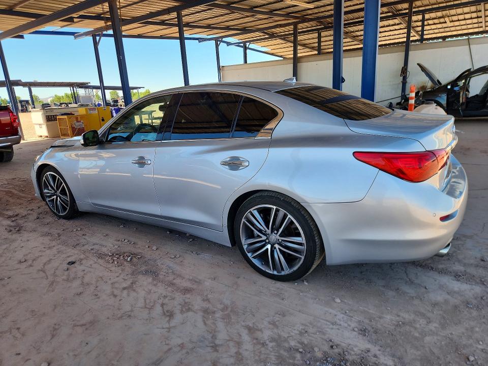 2014 Infiniti VIN JN1AV7AP5EM691720 COPART salvage auction — FRONT END, Az - Cert Of Title - Salvage, sold $175 on 2026-07-23 (photo 2)