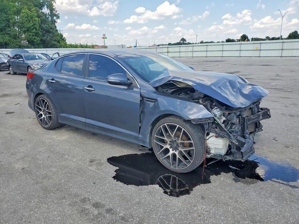 2015 Kia Optima VIN KNAGM4A74F5579623 COPART salvage auction — FRONT END, Nc - Salvage Certificate Of Title, sold $250 on 2026-07-28 (photo 4)