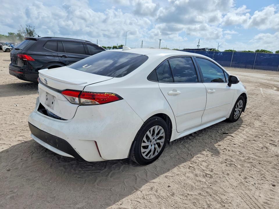 2020 Toyota Corolla VIN JTDEPRAE4LJ028026 COPART salvage auction — REAR END, Fl - Certificate Of Destruction, sold $4,700 on 2026-07-08 (photo 3)