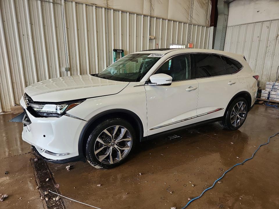 2022 Acura Mdx VIN 5J8YE1H48NL033174 COPART salvage auction — FRONT END, Wi - Cert Of Title-Claim Paid, sold $12,100 on 2026-07-27 (photo 1)