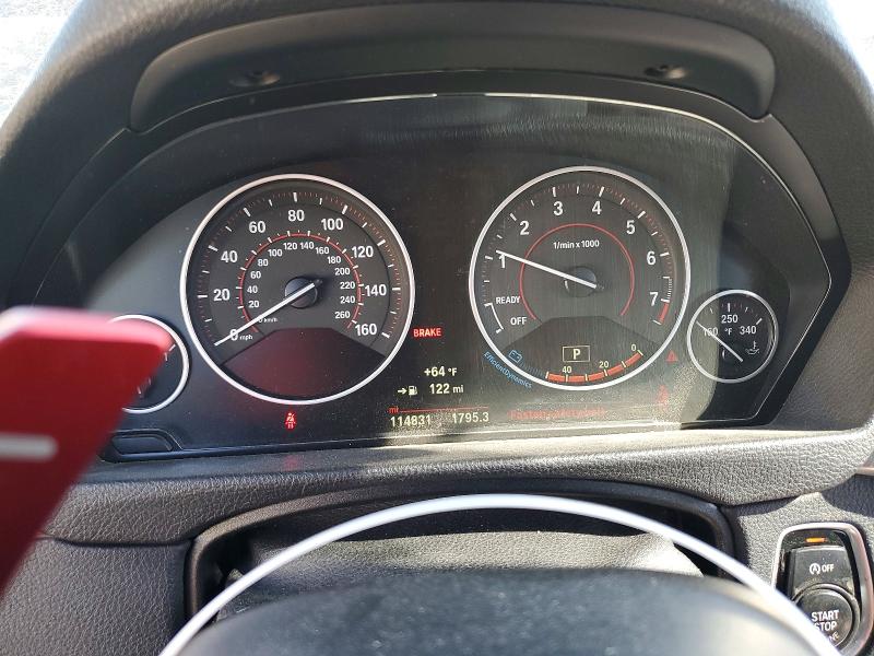 2017 BMW 3er VIN WBA8D9C55HA003725 COPART salvage auction — FRONT END, Nj - Cert Of Title-Salvage, sold $2,900 on 2026-07-17 (photo 9)