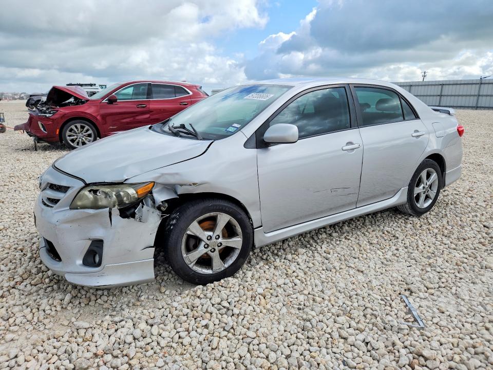 2011 Toyota Corolla VIN 2T1BU4EE1BC640316 COPART salvage auction — FRONT END, Tx - Salvage Vehicle Title, sold $1,700 on 2026-07-02 (photo 1)