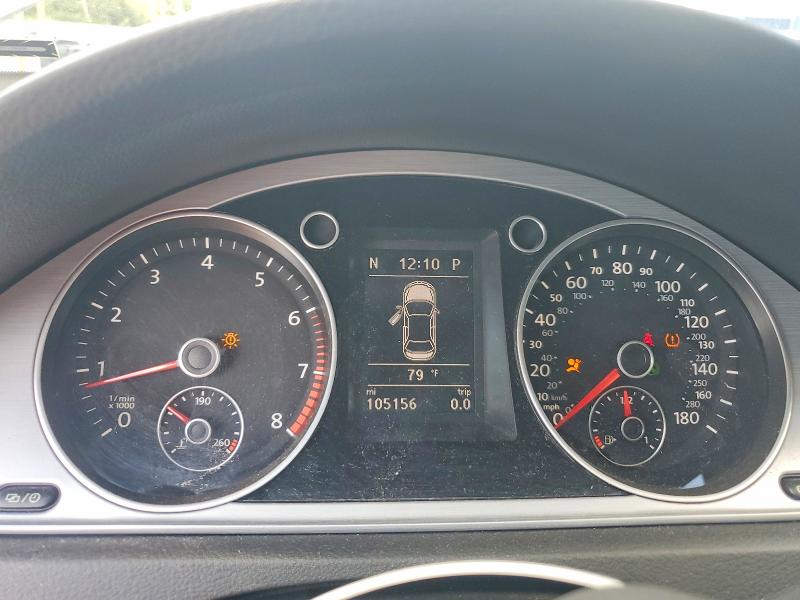 2016 Volkswagen Passat cc VIN WVWBP7AN0GE515732 COPART salvage auction — FRONT END, In - Cert Of Title-Salvage Title, sold $450 on 2026-07-17 (photo 9)
