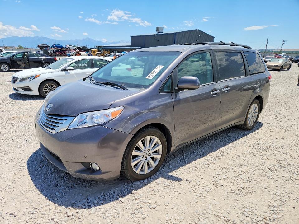 2011 Toyota Sienna VIN 5TDDK3DC2BS010367 COPART salvage auction — FRONT END, Ut - Certificate Of Title, sold $2,050 on 2026-07-21 (photo 1)