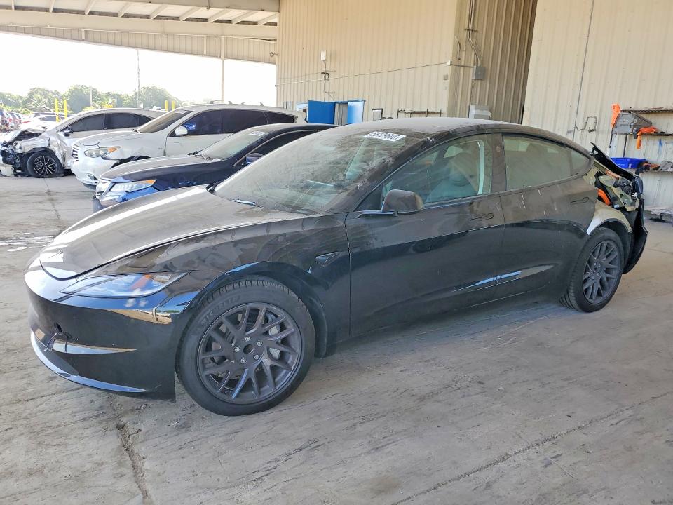 2024 Tesla Model 3 VIN 5YJ3E1EA1RF825470 COPART salvage auction — REAR END, Salvage Title, sold $12,500 on 2026-07-22 (photo 1)