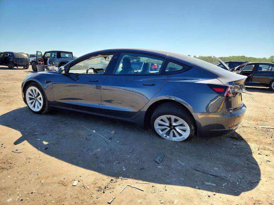 2022 Tesla Model 3 VIN 5YJ3E1EB6NF129352 COPART salvage auction — SIDE, Va - Cert Of Title - Salvage, sold $5,200 on 2026-07-29 (photo 2)
