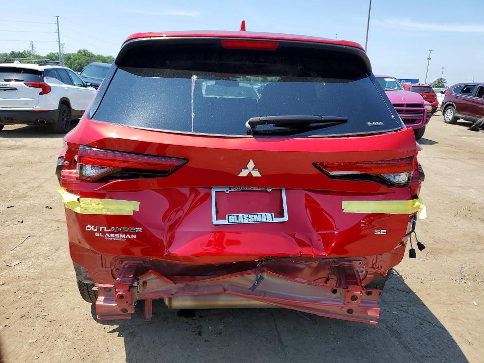 2024 Mitsubishi Outlander VIN JA4J4VA87RZ029623 COPART salvage auction — REAR END, Mi - Certificate Of Title, sold $6,700 on 2026-07-24 (photo 6)
