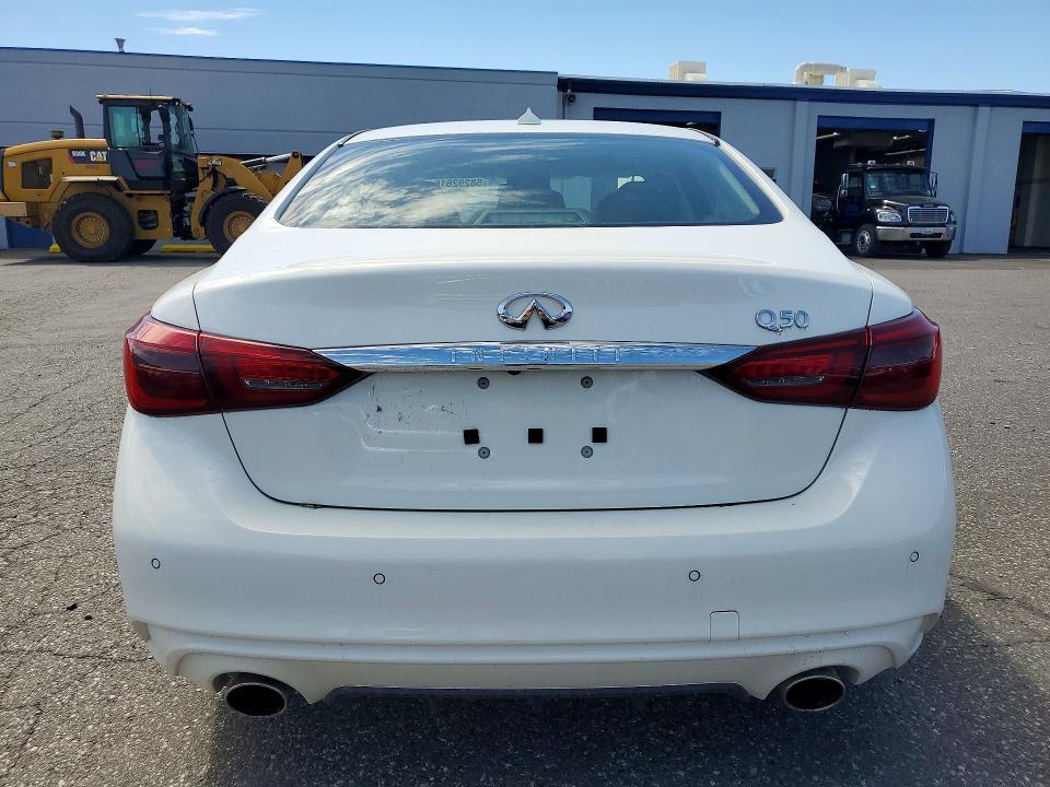 2021 Infiniti VIN JN1EV7BPXMM706162 COPART salvage auction — FRAME DAMAGE, Ca - Certificate Of Title, sold $8,500 on 2026-07-31 (photo 6)