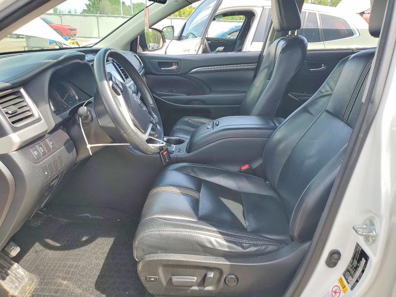 2017 Toyota Highlander VIN 5TDJZRFHXHS443857 COPART salvage auction — FRONT END, On - Permit No Brand - Unfit, sold $12,600 on 2026-07-16 (photo 7)