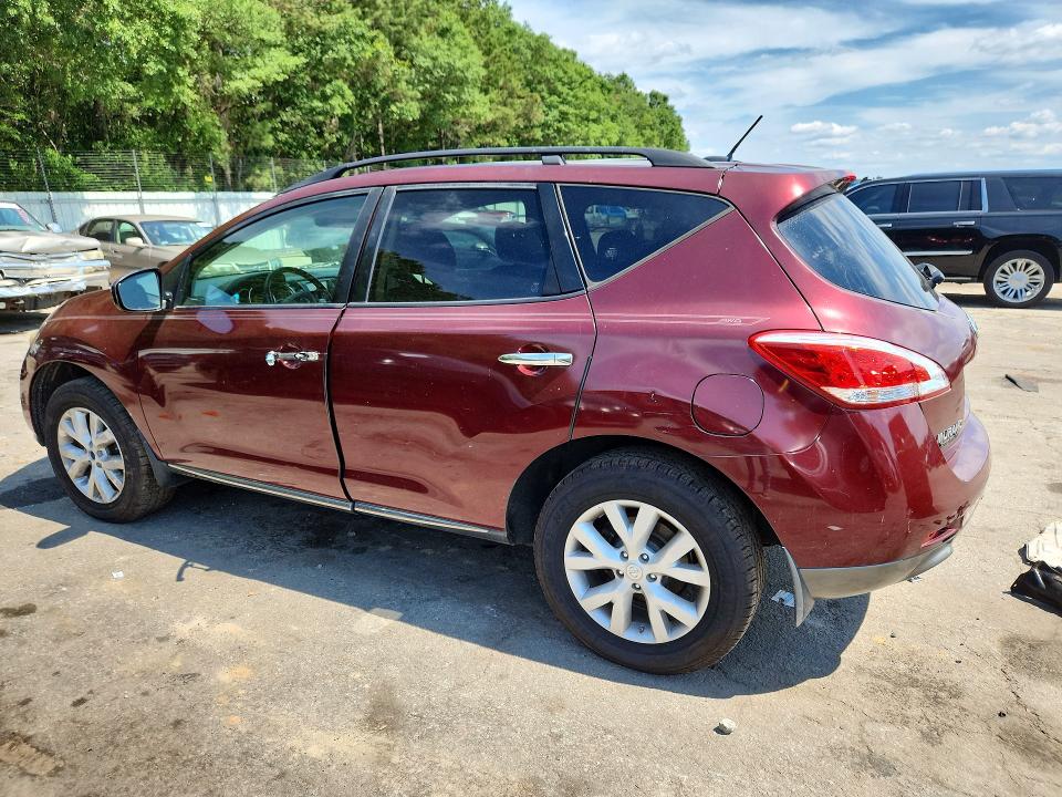 2012 Nissan Murano VIN JN8AZ1MW4CW201131 COPART salvage auction — SIDE, Nc - Certificate Of Title (P), sold $275 on 2026-07-02 (photo 2)