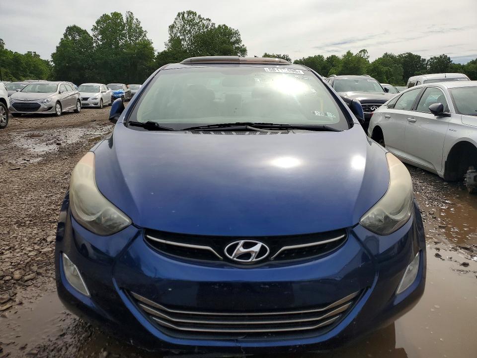 2013 Hyundai Elantra VIN KMHDH4AEXDU520941 COPART salvage auction — VANDALISM, Pa - Certificate Of Salvage, sold $825 on 2026-07-27 (photo 5)
