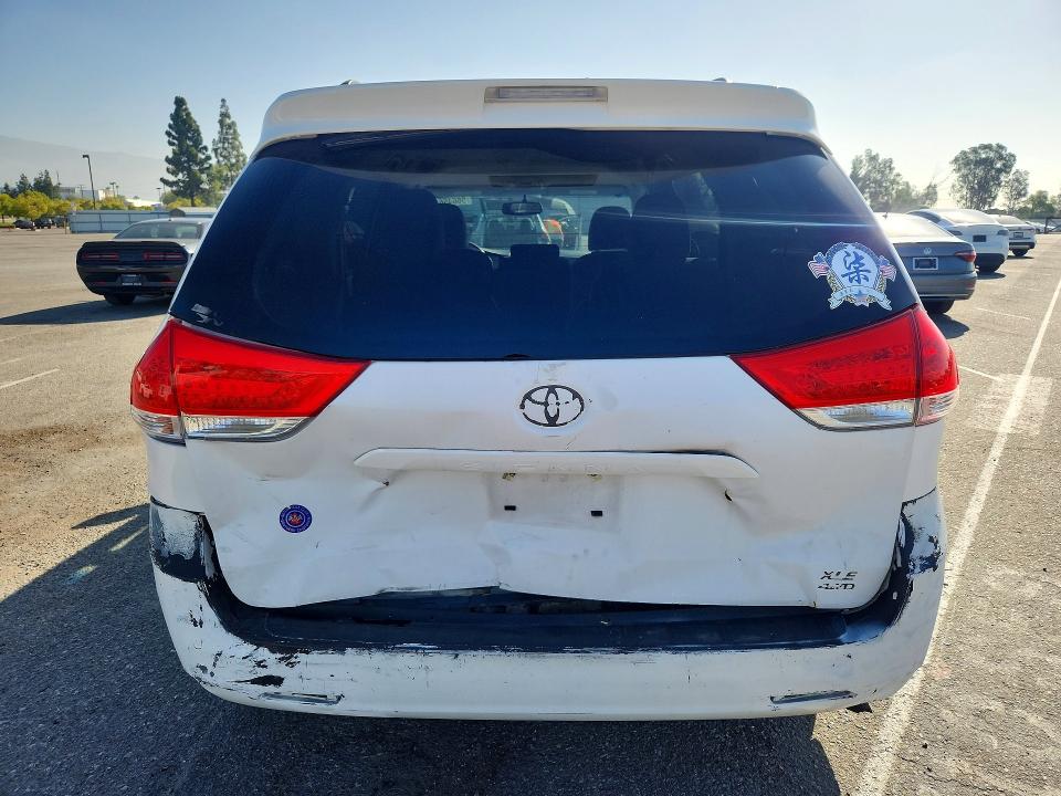 2013 Toyota VIN 5TDKK3DC0DS342981 COPART salvage auction — REAR END, CA - SALVAGE CERTIFICATE, sold $850 on 2026-07-23 (photo 6)