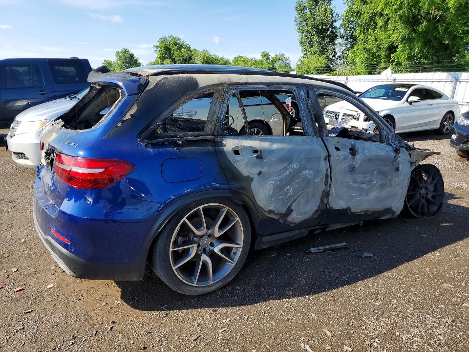2019 Mercedes-benz Glc class VIN WDC0G6EB4KF666006 COPART salvage auction — BURN, On - Permit Irrepairable, sold $475 on 2026-07-02 (photo 3)
