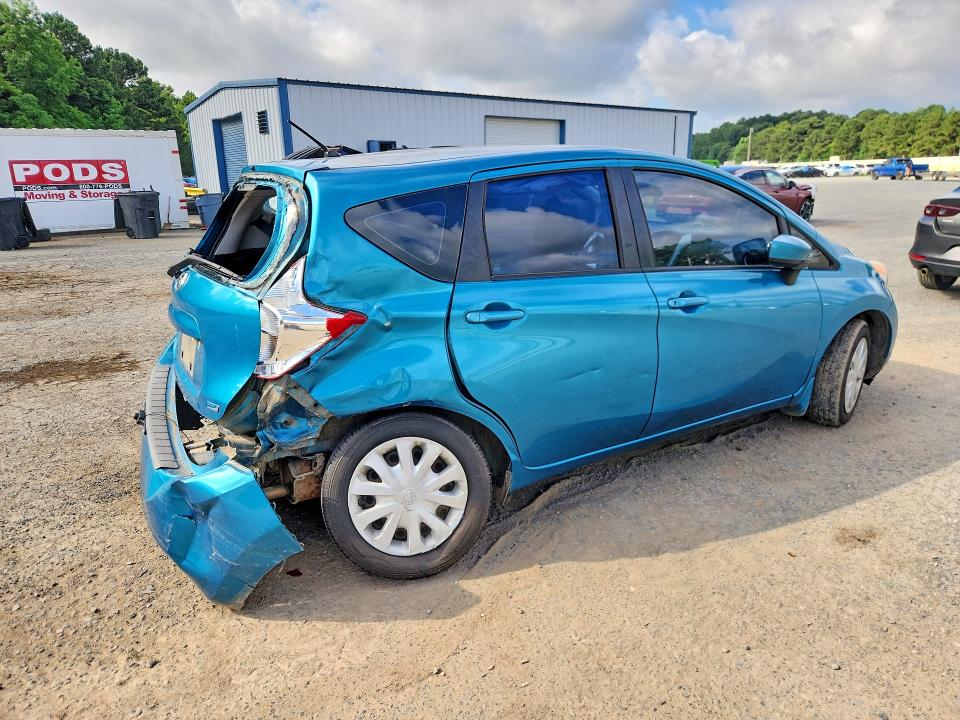 2015 Nissan Versa VIN 3N1CE2CP2FL394814 COPART salvage auction — REAR END, TX - SALVAGE VEHICLE TITLE, sold $700 on 2026-09-03 (photo 3)