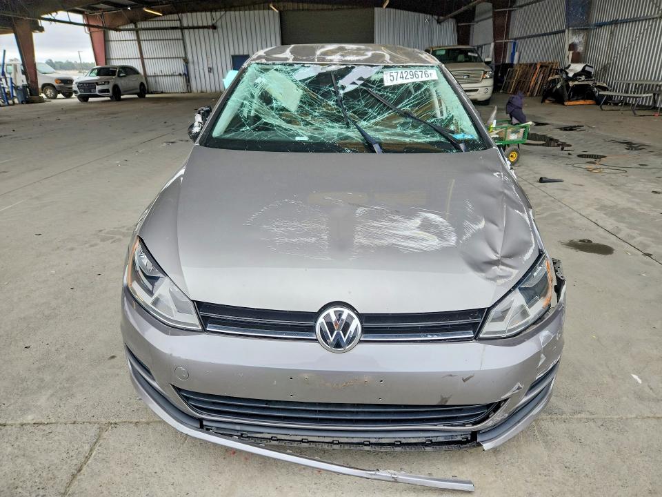 2017 Volkswagen VIN 3VW217AU3HM020121 COPART salvage auction — FRONT END, CA - SALVAGE CERTIFICATE, sold $450 on 2026-07-02 (photo 5)